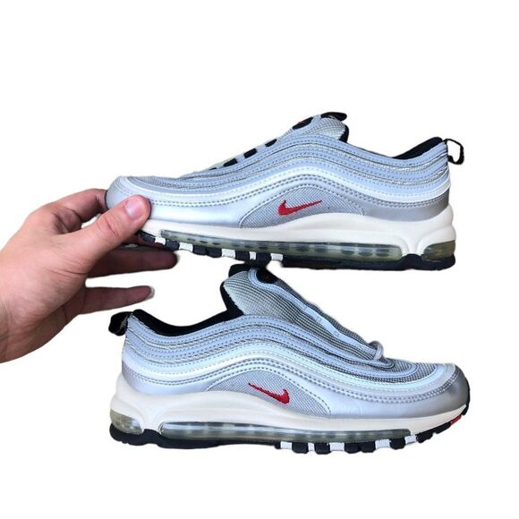 Deadstock Vintage 2002 Nike Air Max 97 Silver Bullet Size 7 - Picture 10 of 16